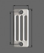 Elemento per radiatore a 4 colonne - 4/300
ATTENZIONE: Il prezzo si riferisce al singolo elemento